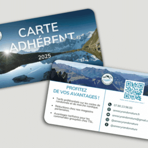 Carte adhérent.