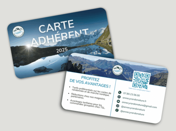 Carte adhérent.